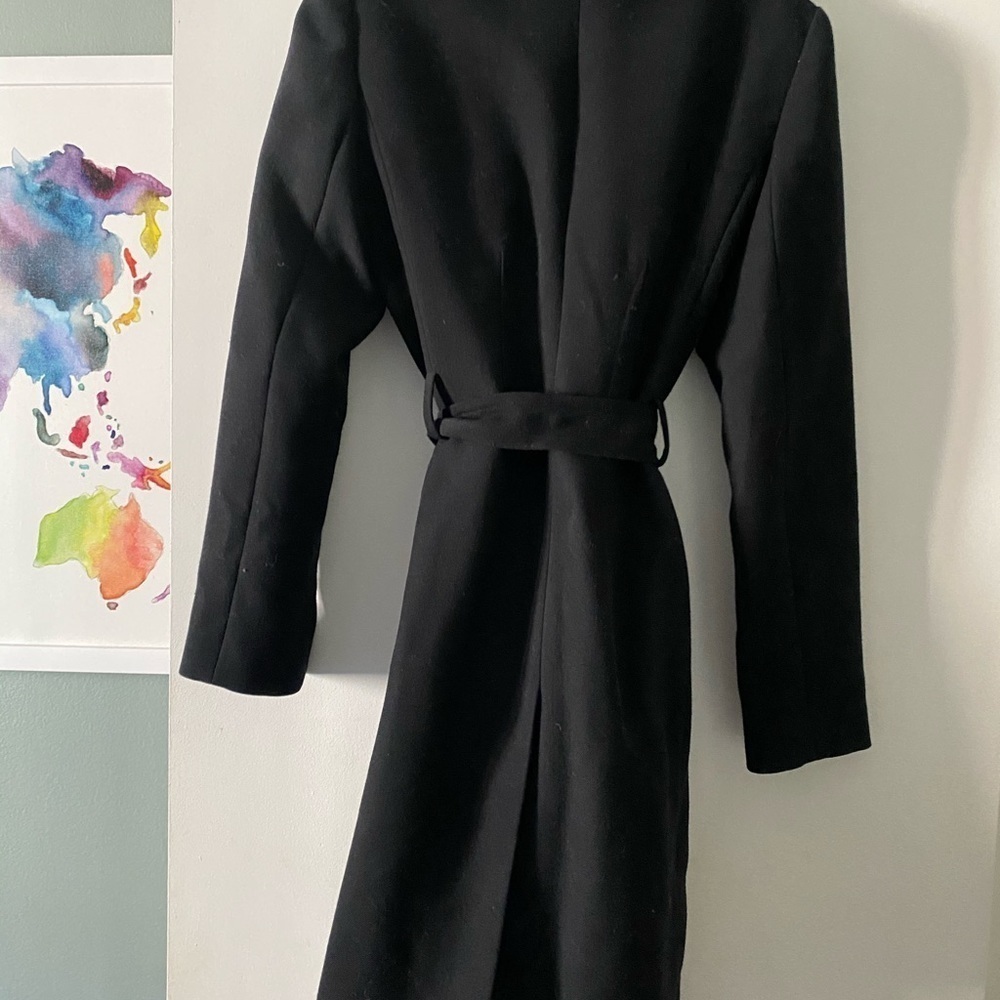 𝅺juicy Couture Belted  100% Wool Coat M - Picture 8 of 8